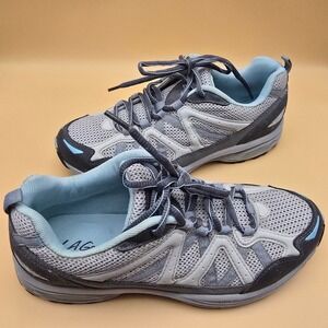 LA Gear Vantage Point Mens Grey Blue Athletic Running Shoes AD8R133 Size 10‎